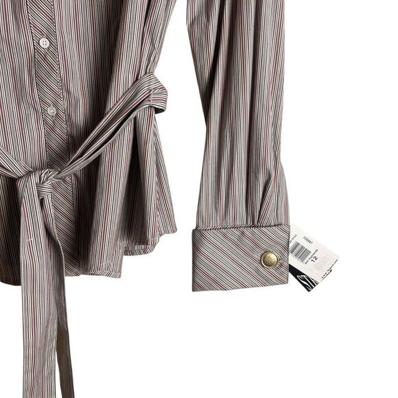NWT! Nygard collection strip button down shirt - Picture 5 of 8